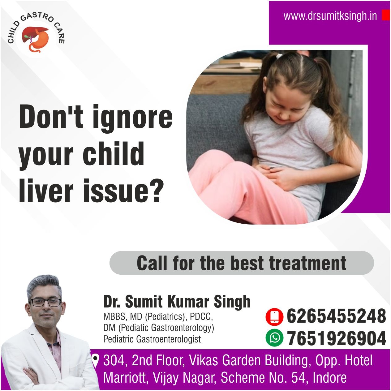 Best Pediatric Gastroenterologist in Indore